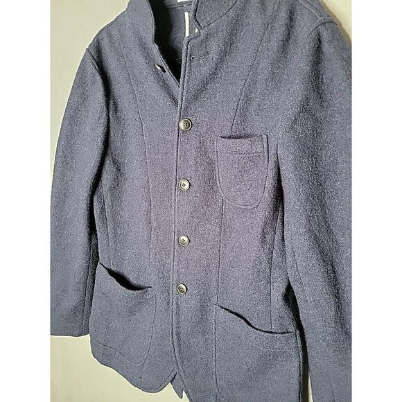 Club Monaco 100% Wool Navy Jacket Blazer Button Up Size S, Classic! - Picture 2 of 12